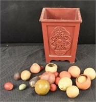 Imitation  Fruit And Décor Bucket