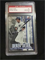2000 Graded Fleer Derek Jeter Baseball Card
