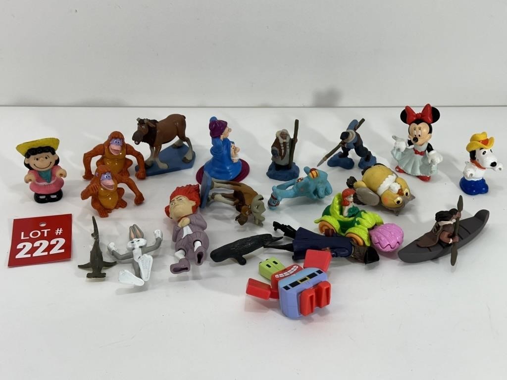 Assortment of Cartoon Character Figures
