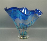 Italian Murano Art Glass Vase Signed