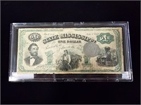 1870 State of Mississippi $1
