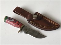 Damascus Knife with Sheath