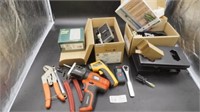 Wyze door knobs, jig saw, wrenches, Bosch range