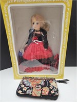 NIB Effanbee Doll & Vera Bradley Wallet