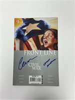 Autograph COA Civil War Front Line #9 Comics