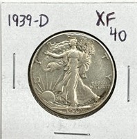 1939-D Walking Liberty Half Dollar