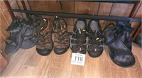 Keen sandals (1 sz 11, 1 unknown) & Tevas (2) ....