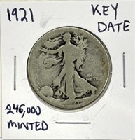 1921 Walking Liberty Half Dollar