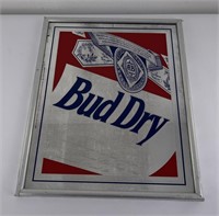Bud Dry Budweiser Bar Mirror