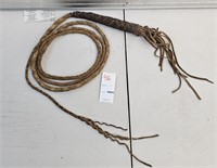 Leather Whip 9ft long