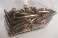 7 Pound bag of assortment of rifle ammo including