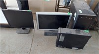 2 Computers (1 Acer windows 7), 2 monitors