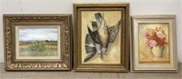 Selection of Framed Oil on Canvas & Board