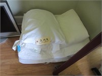 down mattress cover, pillows