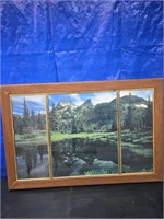 Beautiful Mountain Reflections Framed Print