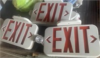 Exit sign used .. and emergency light