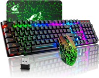 Used- Wireless Gaming Keyboard and Mouse Combo