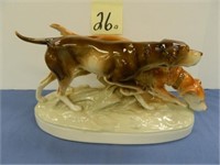 Royal Dux Hunting Dogs Figure - #304-12-84