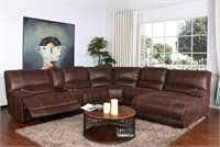 6-Piece Reclining Bomber Jacket Sectional