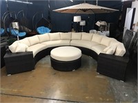 HUGE 14 Ft Oversized Patio Natural Sectional