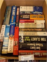 box lot of tom clancy any other books