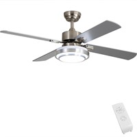 Brushed Nickel Indoor Ceiling Fan Light Fixtures -