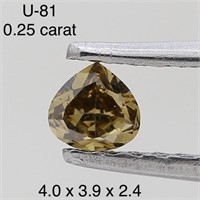 $400  Rare Fancy Natural Color Diamond(0.25ct)