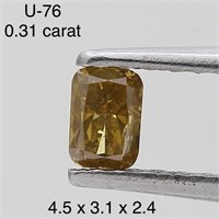 $450  Rare Fancy Natural Color Diamond(0.31ct)