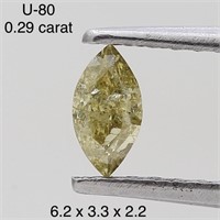 $450  Rare Fancy Natural Color Diamond(0.29ct)