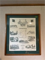 22x26” Rondeau Park framed Centennial