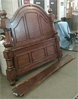 Queen Wood Head/Foot Board With Rails, Approx.