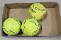 3 SOFTBALLS