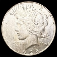 1923-S Silver Peace Dollar NEARLY UNCIRCULATED