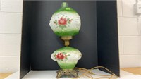 Vintage 3 way globes puffy lion head floral theme