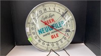 Neuweiler beer/ale Pam clock co. Runs, but does