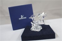 Swarowski crystal hummingbird  figure in box,