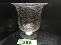 Vintage Bubble Glass Bowl Vase