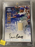 Ernie Banks Autographed Baseball Card