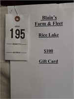 Blains Farm & Fleet $100 Gift Card