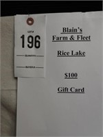 Blains Farm & Fleet $100 Gift Card