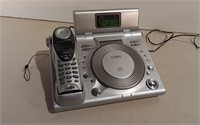 Clock Radio/Phone/ CD Player Powers On