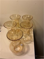 5 glass lampshades
