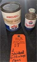2 Vintage Standard Oil Cans