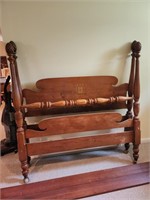 Antique Maple Full Size Bed Frame