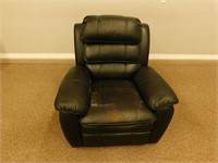 Black Leather recliner /  rocking chair