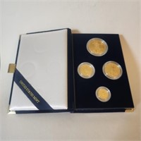 1992 Four (4) Coin Proof Gold Set