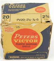 * Peters Victor 20 Gauge, 2 ¾, 6 Shot Shells