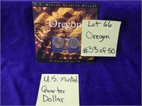 U.S. MINTED QUARTER DOLLAR  # 33  OF 50   OREGON