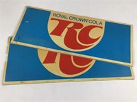 2 Vintage Royal Crown Cola Signs