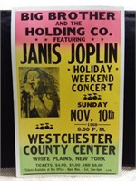 Cardboard Event Poster-Janis Joplin, White Plains